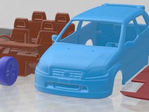 Auto stampabile Suzuki Swift Sport 2003 Modello di stampa 3D