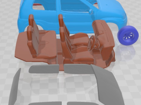 Suzuki Swift Sport 2003 Printable Car 3D Baskı Modeli
