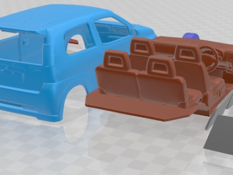 Suzuki Swift Sport 2003 Printable Car 3D Baskı Modeli