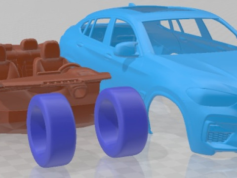X4 M Competition 2020 Printable Car Modelo de impresión 3D