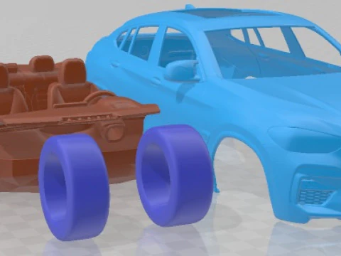 X4 M Competition 2020 Printable Car 3D Print Model