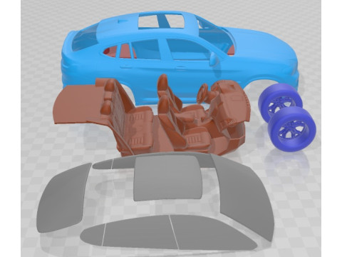 X4 M Competition 2020 Printable Car Modelo de impresión 3D