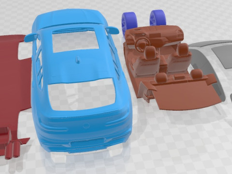 X4 M Competition 2020 Printable Car Modelo de impresión 3D