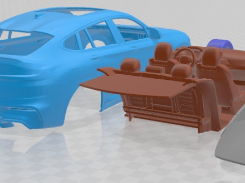 X4 M Competition 2020 Printable Car Modelo de impresión 3D