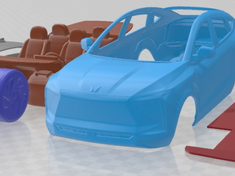 Mahindra XUV E9 2022 Printable Car 3D Baskı Modeli