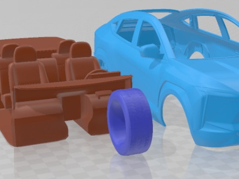 Mahindra XUV E9 2022 Printable Car Modèles 3D en vedette