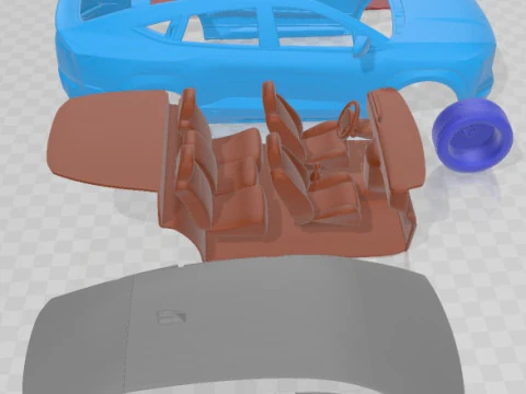 Mahindra XUV E9 2022 Printable Car 3D Print Model