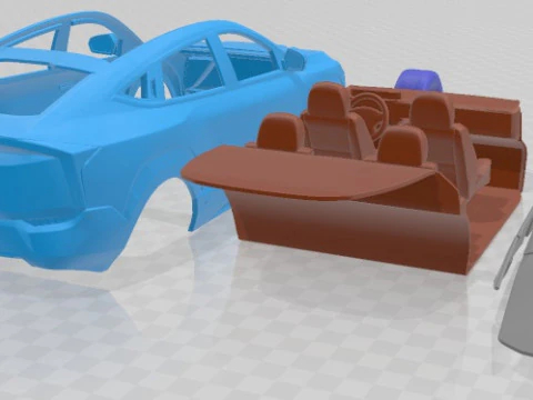 Mahindra XUV E9 2022 Printable Car 3D Print Model