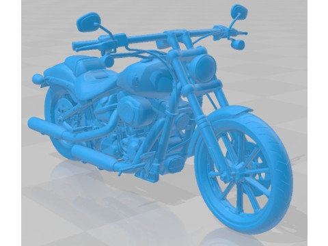 Harley Davidson Softail Break Out 2015 Printable Motorbike Modèles 3D en vedette