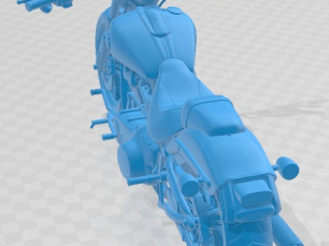 Harley Davidson Softail Break Out 2015 Printable Motorbike Modèles 3D en vedette