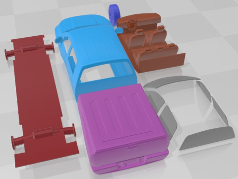 Dodge Ram 2500 Printable Car 3D Принт Модель
