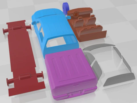 Dodge Ram 2500 Printable Car 3D Print Model