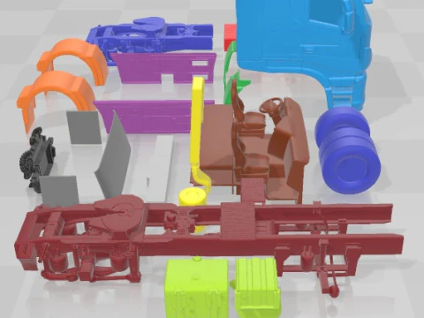 Iveco Stralis Hi Way Printable Truck 3D Print Model