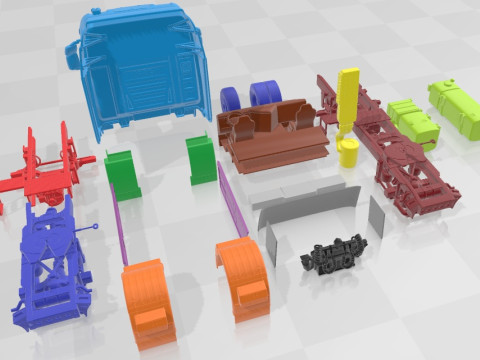 Iveco Stralis Hi Way Printable Truck 3D Print Model
