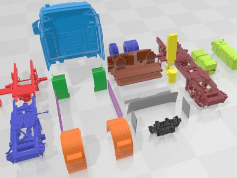 Iveco Stralis Hi Way Printable Truck 3D Print Model