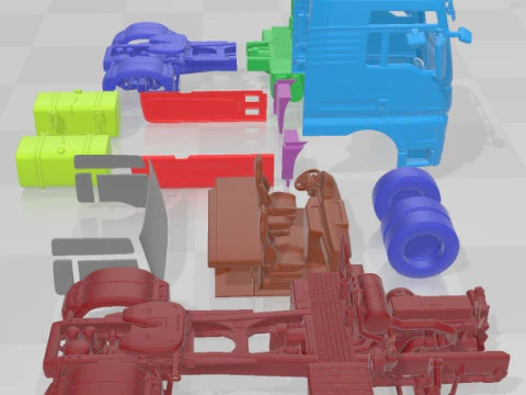 MAN TGX Printable Truck 3D Print Model