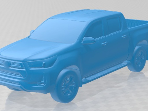 Toyota Hilux Double Cab 2021 Printable Car 3D Print Model