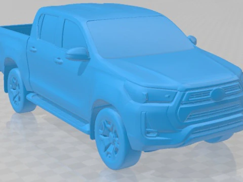 Toyota Hilux Double Cab 2021 Printable Car 3D Print Model