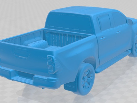 Toyota Hilux Double Cab 2021 Printable Car 3D-Druckmodell