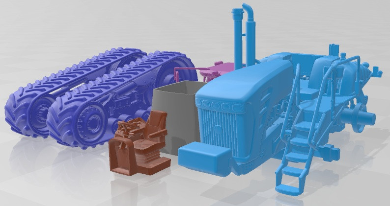 John Deere 9630T Printable Modello di stampa 3D .c4d .max .obj .3ds .fbx .stl .blend 