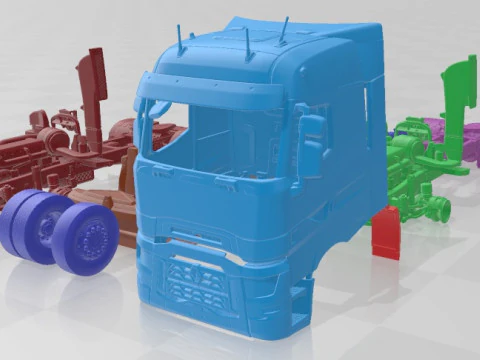 Renault Range T Printable Truck 3D Print Model
