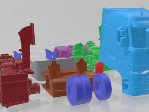 Renault Range T Printable Truck 3D Print Model
