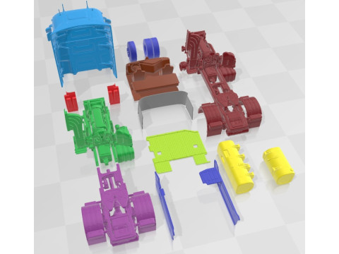 Renault Range T Printable Truck 3D Принт Модель