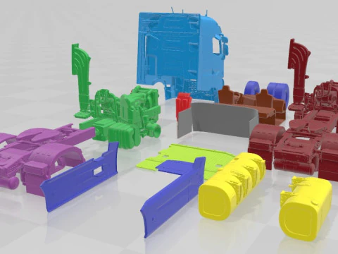Renault Range T Printable Truck 3D Print Model