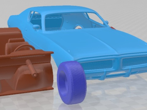 Dodge Charger 1972 Printable Car 3D Print Model