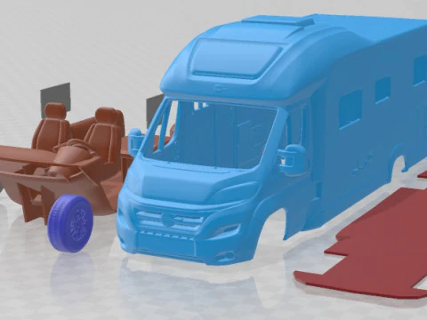 Будинок на колесах Burstner Ixeo IT 734 G 2016 для друку 3D Принт Модель