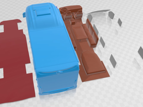 Burstner Ixeo IT 734 G 2016 Printable Motorhome Model Cetak 3D