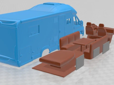 Burstner Ixeo IT 734 G 2016 Printable Motorhome 3D Print Model