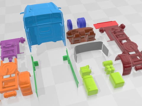 DAF XG Plus FTG 2024 Printable Truck 3D Принт Модель