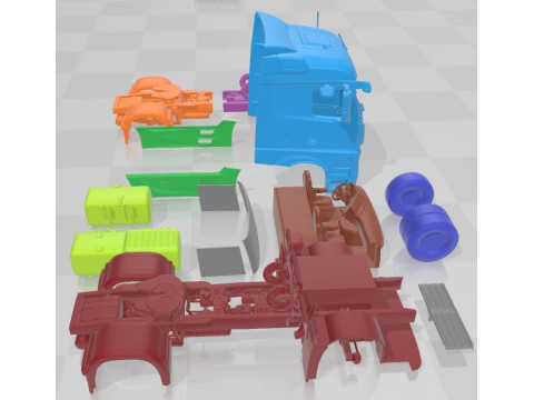 Mercedes Actros Stream Spase 2012 Printable Truck 3Dプリントモデル