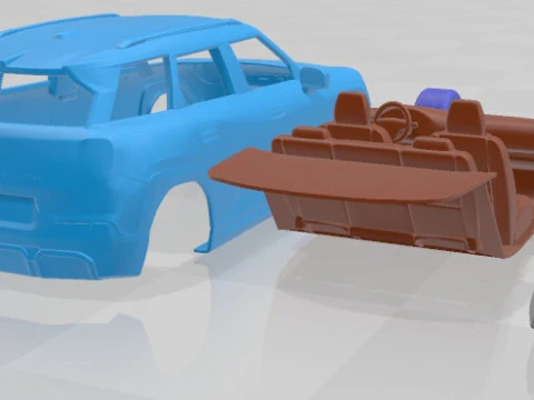 Mini John Cooper Works Aceman Printable Car 3D Print Model