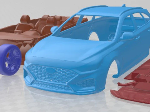 Hyundai I30 Wagon N Line 2020 Printable Car 3D Print Model