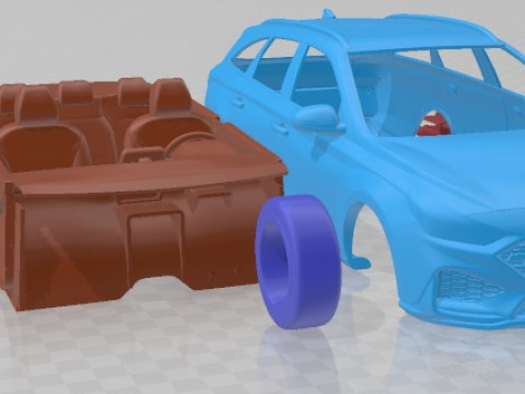 Hyundai I30 Wagon N Line 2020 Printable Car 3D-Druckmodell