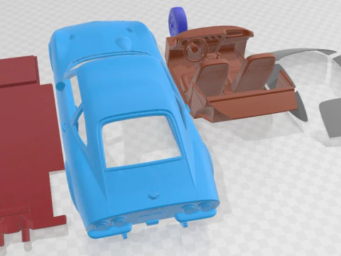 Opel GT 1968 Printable Car 3D Print Model