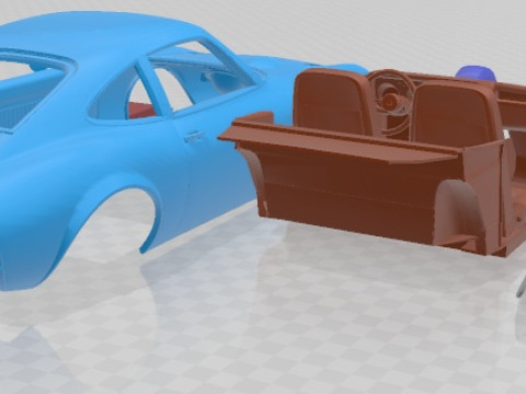 Opel GT 1968 Printable Car 3D-Druckmodell