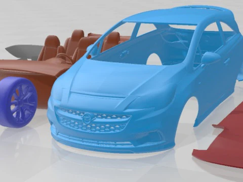 Opel Corsa GSI 2019 Printable Car 3D Print Model