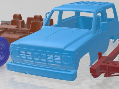 Nissan Patrol 1990 Printable Car 3D Print Model
