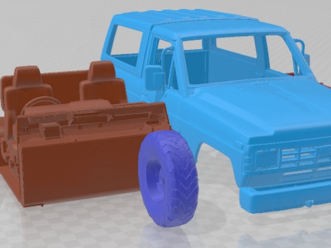 Nissan Patrol 1990 Printable Car 3D 打印模型