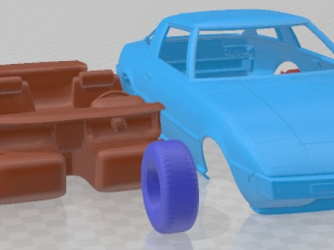 Mazda RX 7 1978 Printable Car 3D 프린트 모델