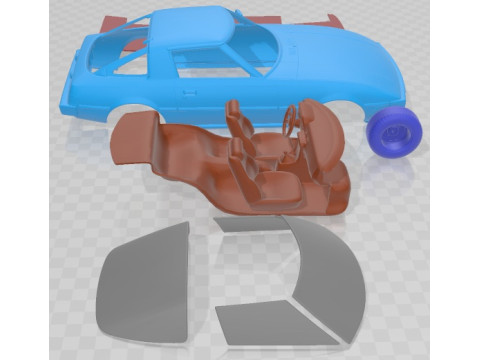 Mazda RX 7 1978 Printable Car 3D 프린트 모델