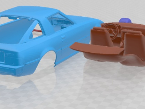 Mazda RX 7 1978 Printable Car 3D 프린트 모델