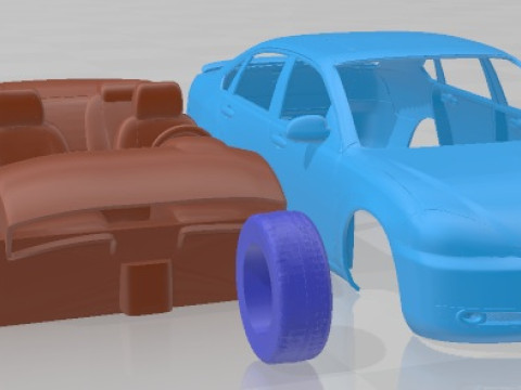 Chevrolet Impala 2006 Printable Car Model Cetak 3D