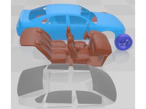 Chevrolet Impala 2006 Printable Car Model Cetak 3D