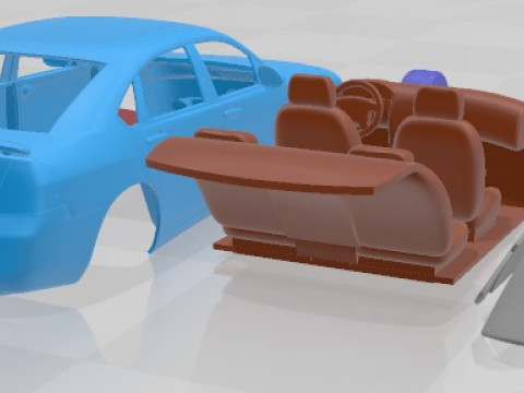 Chevrolet Impala 2006 Printable Car Model Cetak 3D