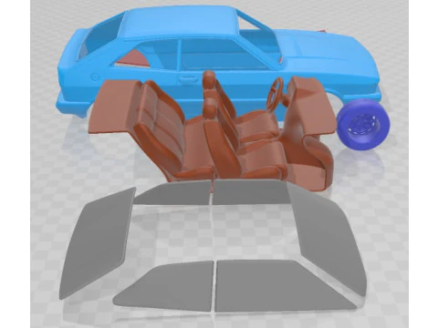 Volkswagen Scirocco 1977 Printable Car 3D Print Model