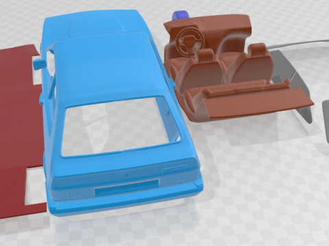 Volkswagen Scirocco 1977 Printable Car Modèles 3D en vedette